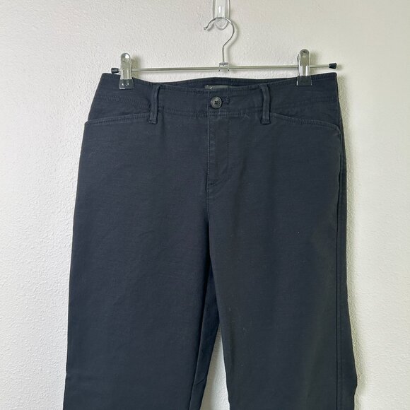 Eddie Bauer Mercer Fit Pants Womens Size 4 Black Cotton Stretch Casual - Picture 2 of 13
